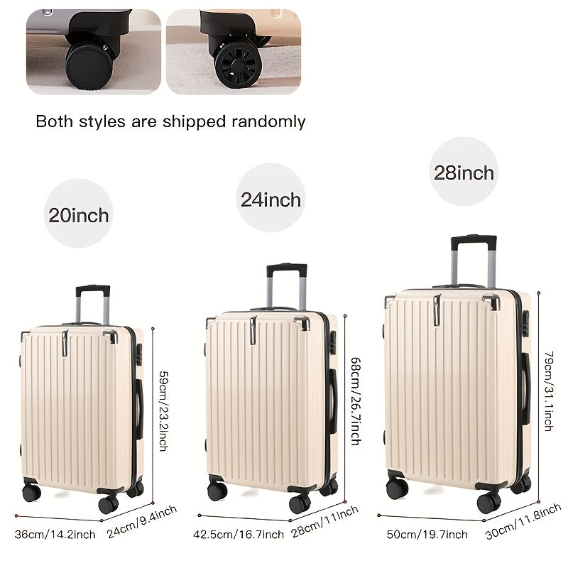 20-inch, 24-inch, and 28-inch Luggage Set for Family Travel with Durable Scratch-Resistant 360° Swivel Wheels
