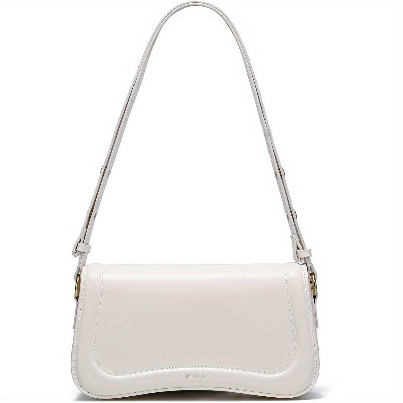 JOLLQUE Crescent Shoulder Bag for WomenSmall Leather Strap Dumpling Handbag Purse Unique Trendy Designer Hobo Crossbody Bags