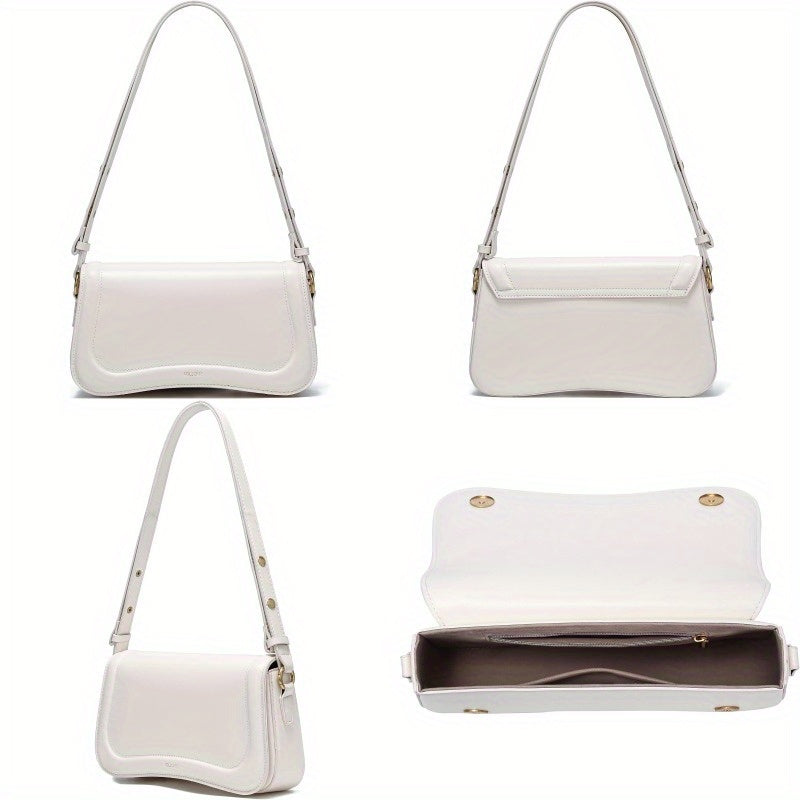 JOLLQUE Crescent Shoulder Bag for WomenSmall Leather Strap Dumpling Handbag Purse Unique Trendy Designer Hobo Crossbody Bags