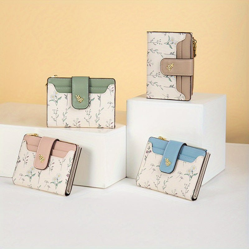 Stylish Short Wallet Small Fresh Stylish Short Wallet - Folding Coin Purse, Student Card Holder, Niche Design