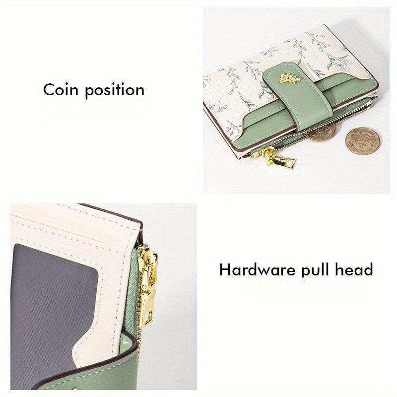 Stylish Short Wallet Small Fresh Stylish Short Wallet - Folding Coin Purse, Student Card Holder, Niche Design