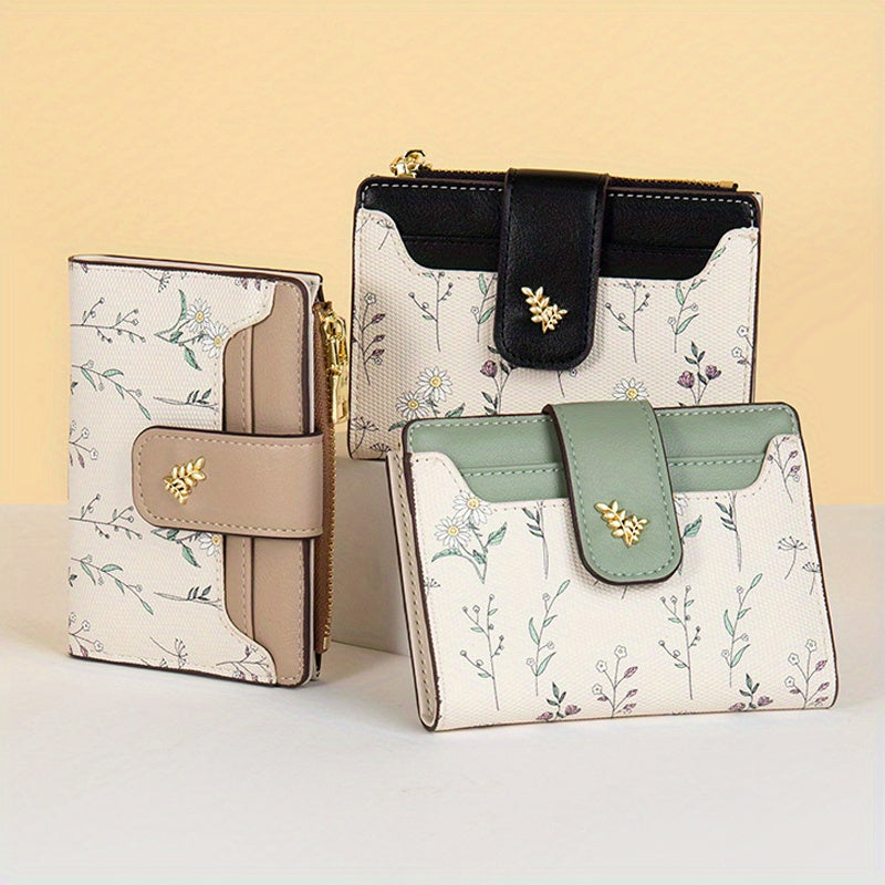 Stylish Short Wallet Small Fresh Stylish Short Wallet - Folding Coin Purse, Student Card Holder, Niche Design