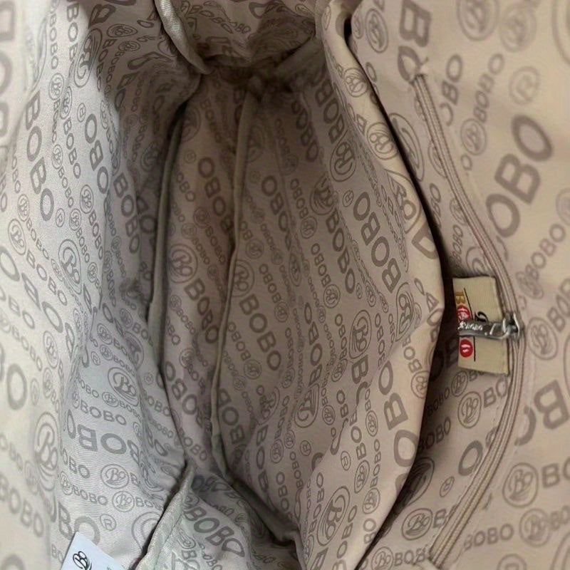 Durable Backpack Durable Double-Backpack for Women | BO Upgrade Fabric & Color, Lightweight Casual College Style, Soft Handle Solid Color Travel Backpack, Personality Color Large Capacity Bag