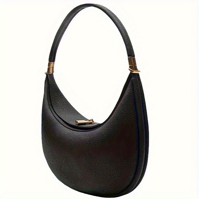 Stylish New Medium Crescent Handbag with Premium Feel, Suitable for All Four Seasons