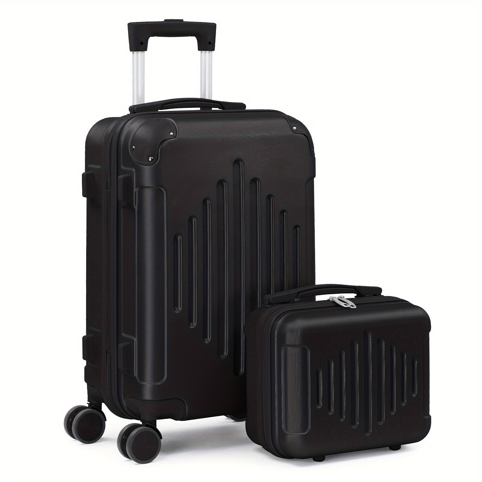 2pcs 20"+12" Hardside Luggage Set - Carry-On & Checked Suitcases w/ Spinner Wheels & TSA Lock | Lightweight Travel Luggage