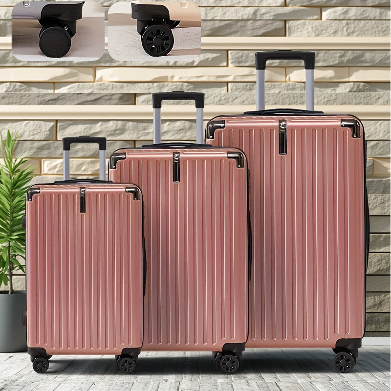 20-inch, 24-inch, and 28-inch Luggage Set for Family Travel with Durable Scratch-Resistant 360° Swivel Wheels