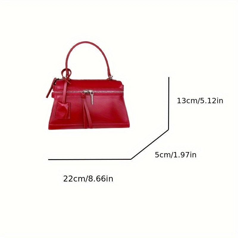 Genuine Leather Women'S Bag, Cowhide Shopping Bag, Briefcase, High-end Handbag, Real Leather Tote Bag, Small Handbag, Shoulder Bag, Crossbody Bag