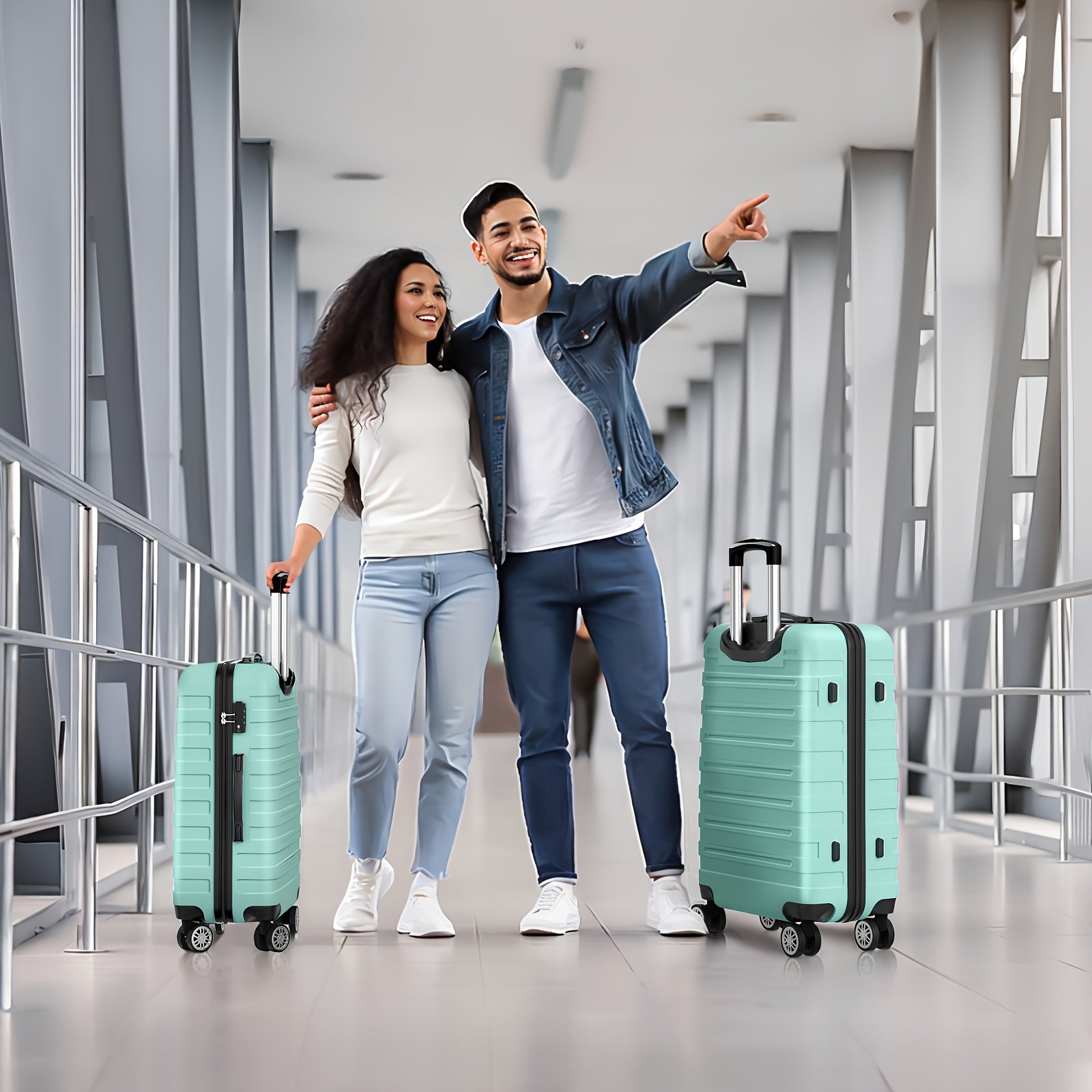 20 Inch Carry On Luggage Hard Shell Trolley Suitcase