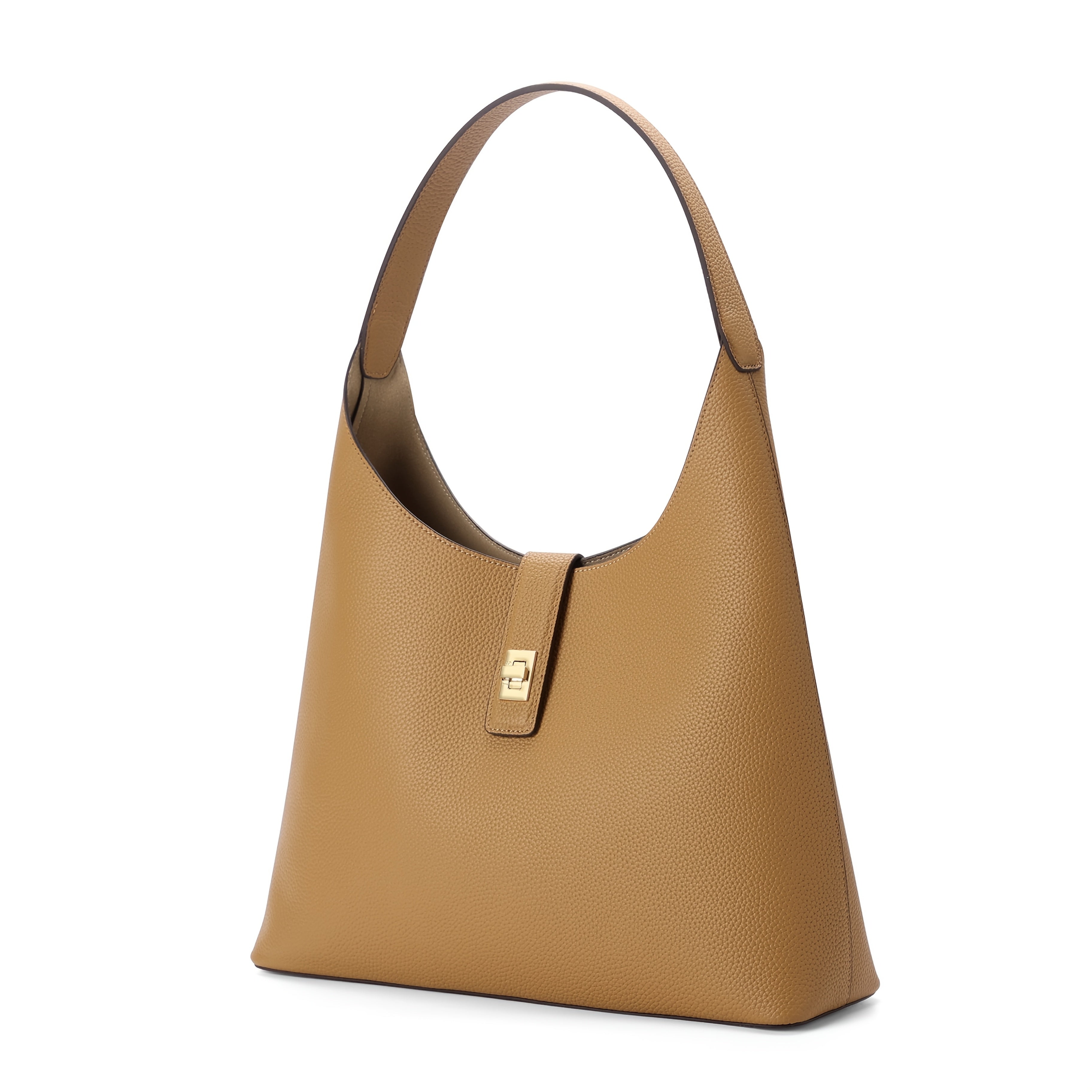 Sadi Black Leather Tote Bag with Buckle Closure - Durable, Versatile Shoulder & Crossbody Bag for Women, Everyday Tote Bag|Minimalist Design|Sturdy Handles