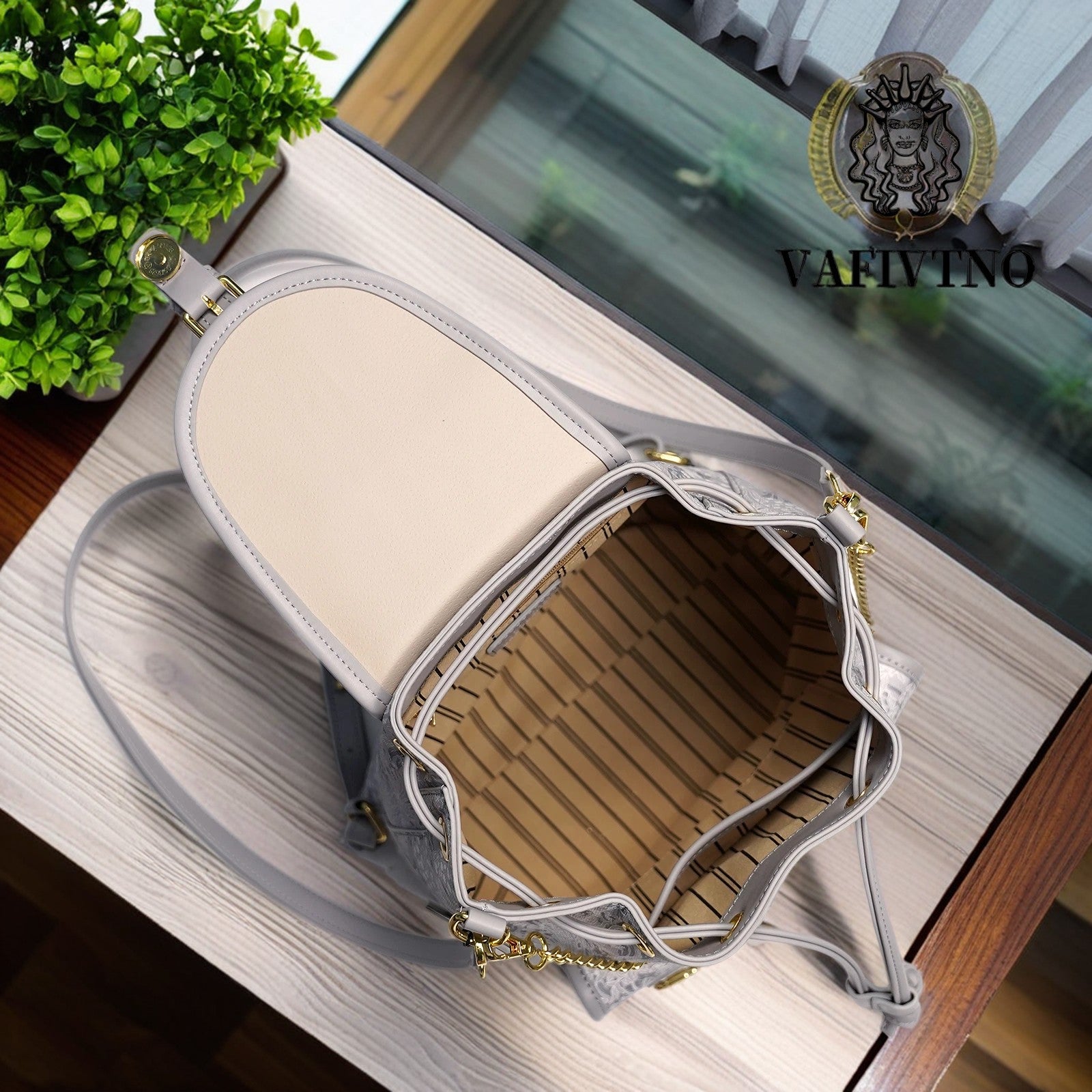 Women's Elegant Floral Print Crossbody Backpack - Convertible Shoulder Bag with Golden-Tone Hardware, Detachable Chain Strap & Wrist Strap, Secure Clasp Closure, Durable Second-Layer for Daily Use & Special Occasions