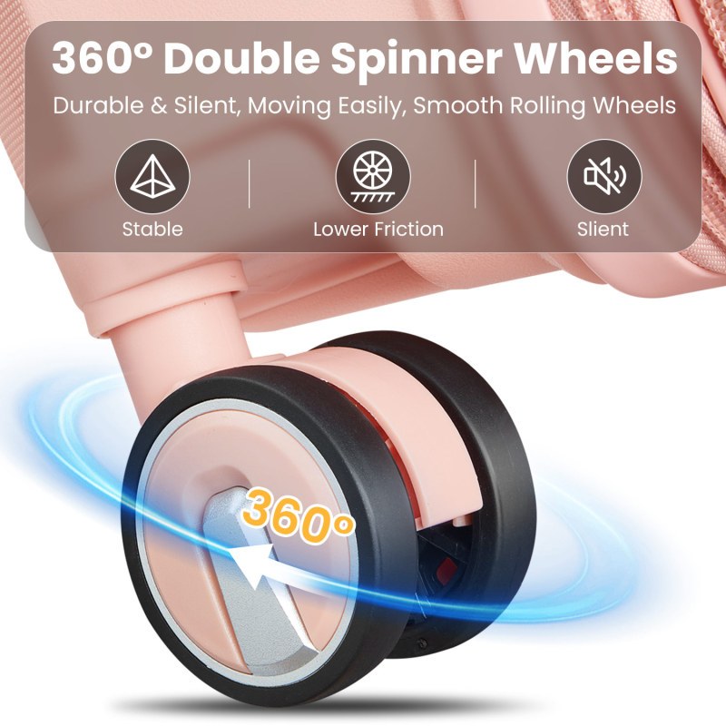 Luggage 4pcs Sets 14 20 24 28 Hard Shell Lightweight TSA Lock Carry on Expandable Suitcase with Spinner Wheels Travel Set for Men Women