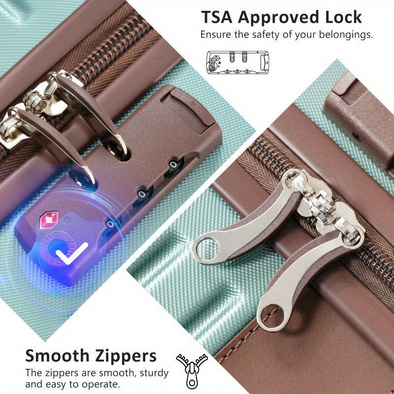 Hardshell Luggage Set with TSA Lock 360 Spinner Wheels Lightweight Durable Travel Suitcases for Women Men CarryOn CheckIn