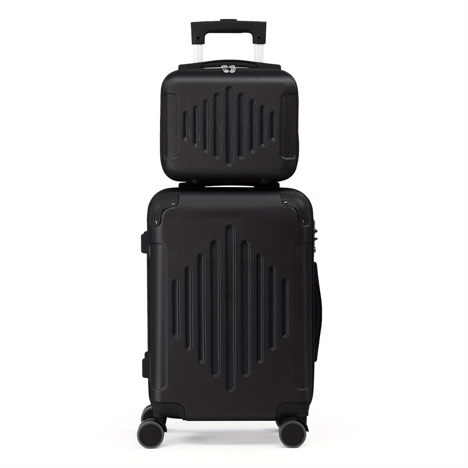 2pcs 20"+12" Hardside Luggage Set - Carry-On & Checked Suitcases w/ Spinner Wheels & TSA Lock | Lightweight Travel Luggage
