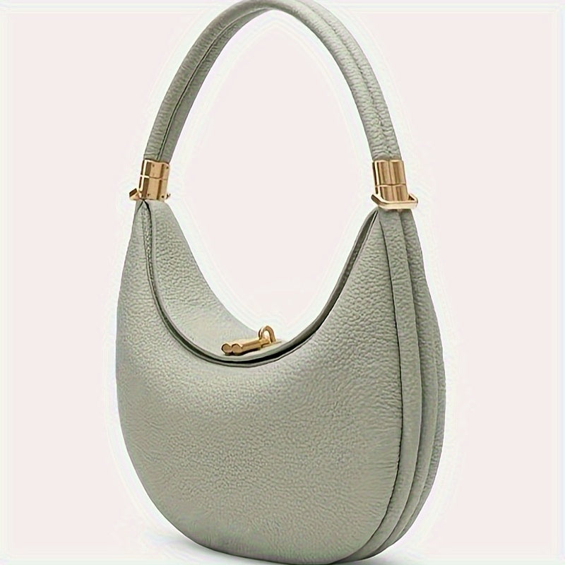 Stylish New Medium Crescent Handbag with Premium Feel, Suitable for All Four Seasons