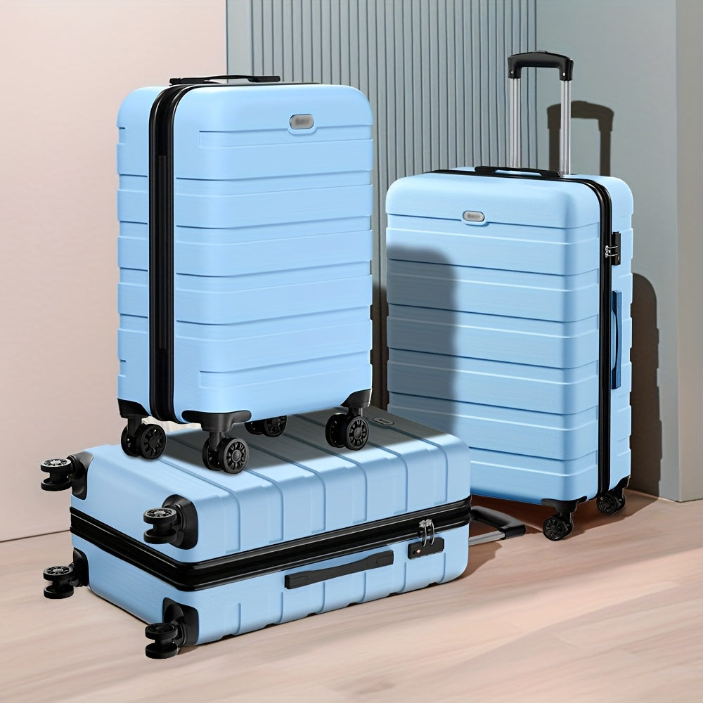 Luggage 3pcs Hardshell Suitcase Family Set (20\u002F24\u002F28 Inch) TSA Lock Multi-Directional Wheels