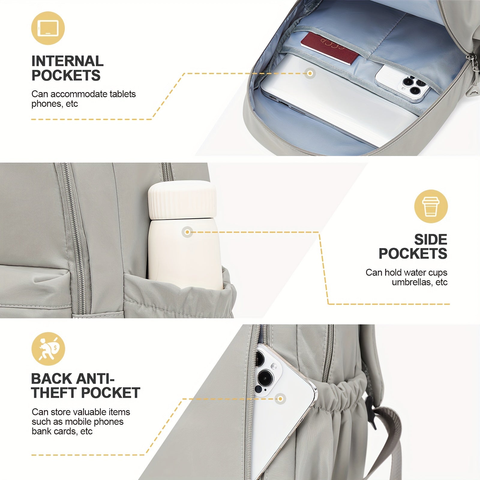 High-Quality Fashion Travel Backpack for Commuting and Business Trips, Laptop Bag with Large Capacity, Lightweight, Trendy