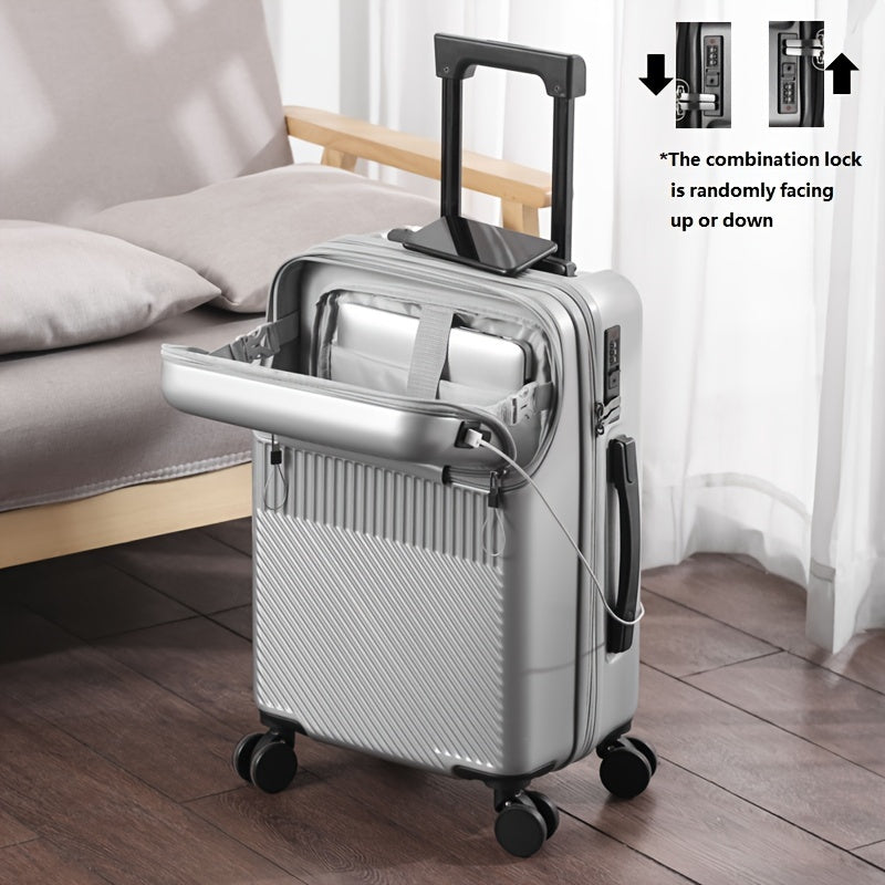 Compact Carry-on 20-inch Compact Lightweight Carry-on Suitcase | Built-in Cup Holder and Retractable Handle
