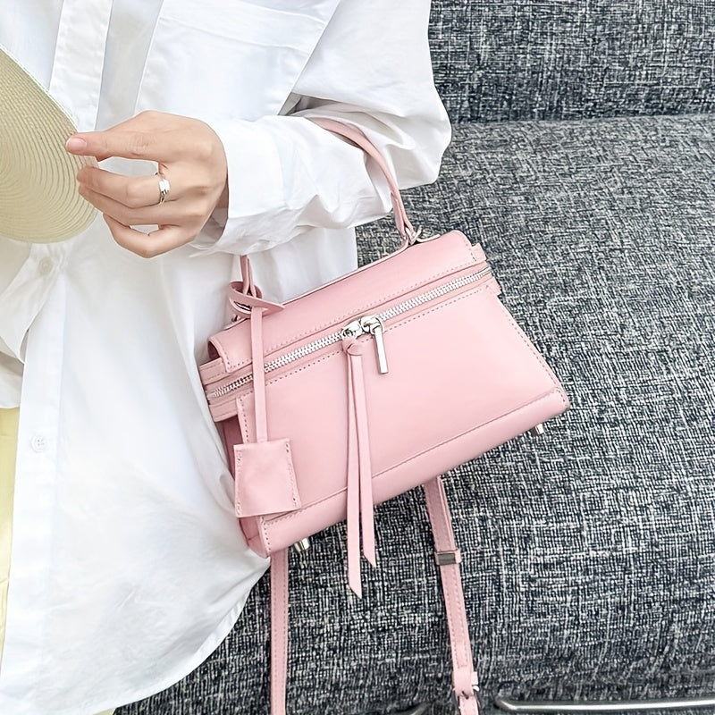 Genuine Leather Women'S Bag, Cowhide Shopping Bag, Briefcase, High-end Handbag, Real Leather Tote Bag, Small Handbag, Shoulder Bag, Crossbody Bag