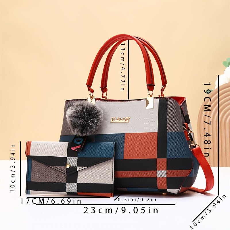 Gift, Handbag Versatile Printed Design Tote Bag, Women's Handbag | New Shoulder Crossbody Set - Perfect Gift for Family