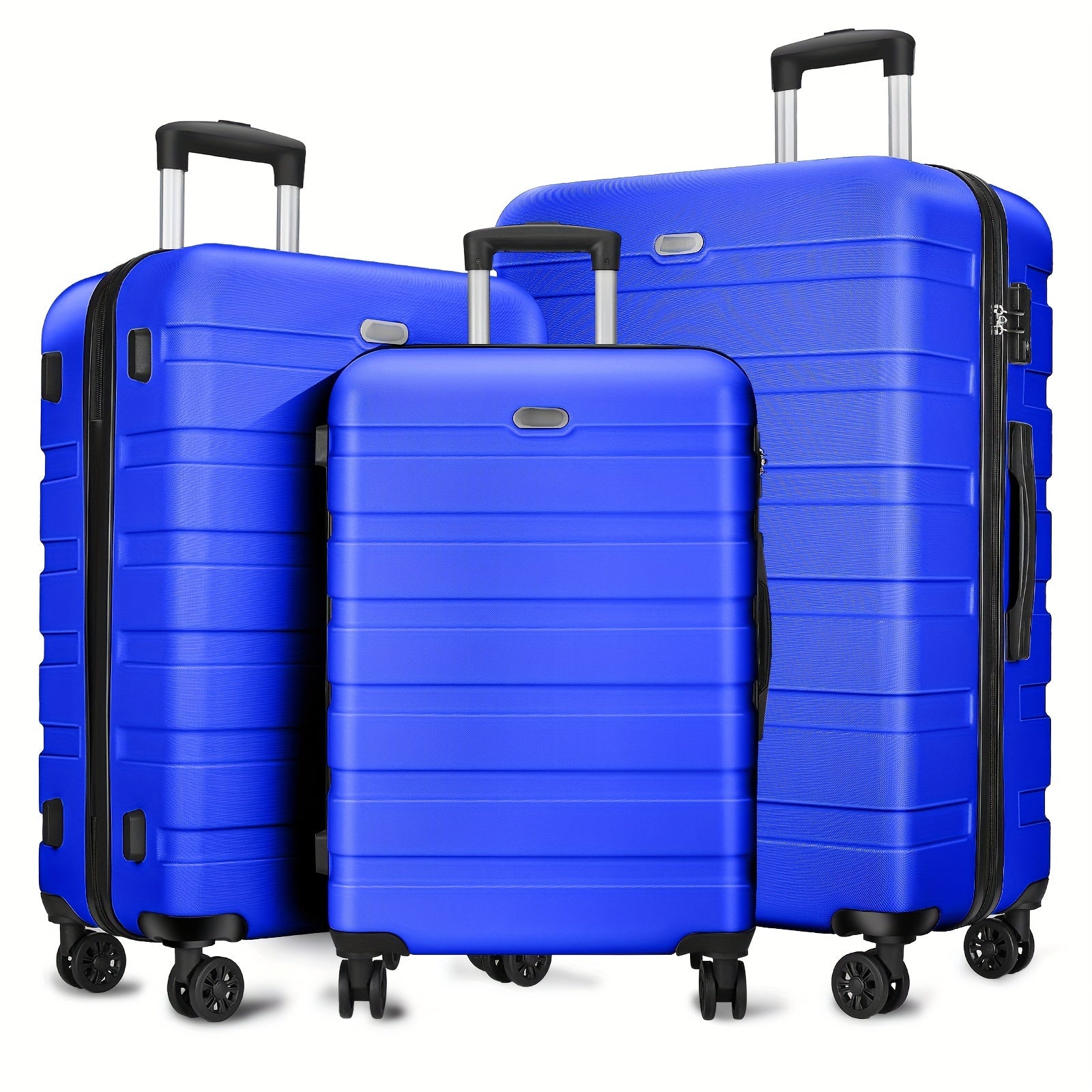 Luggage Sets 3 Piece Hardshell Suitcase Set Lightweight Travel Suitcases With 4 Double Spinner Wheels TSA Lock PC ABS