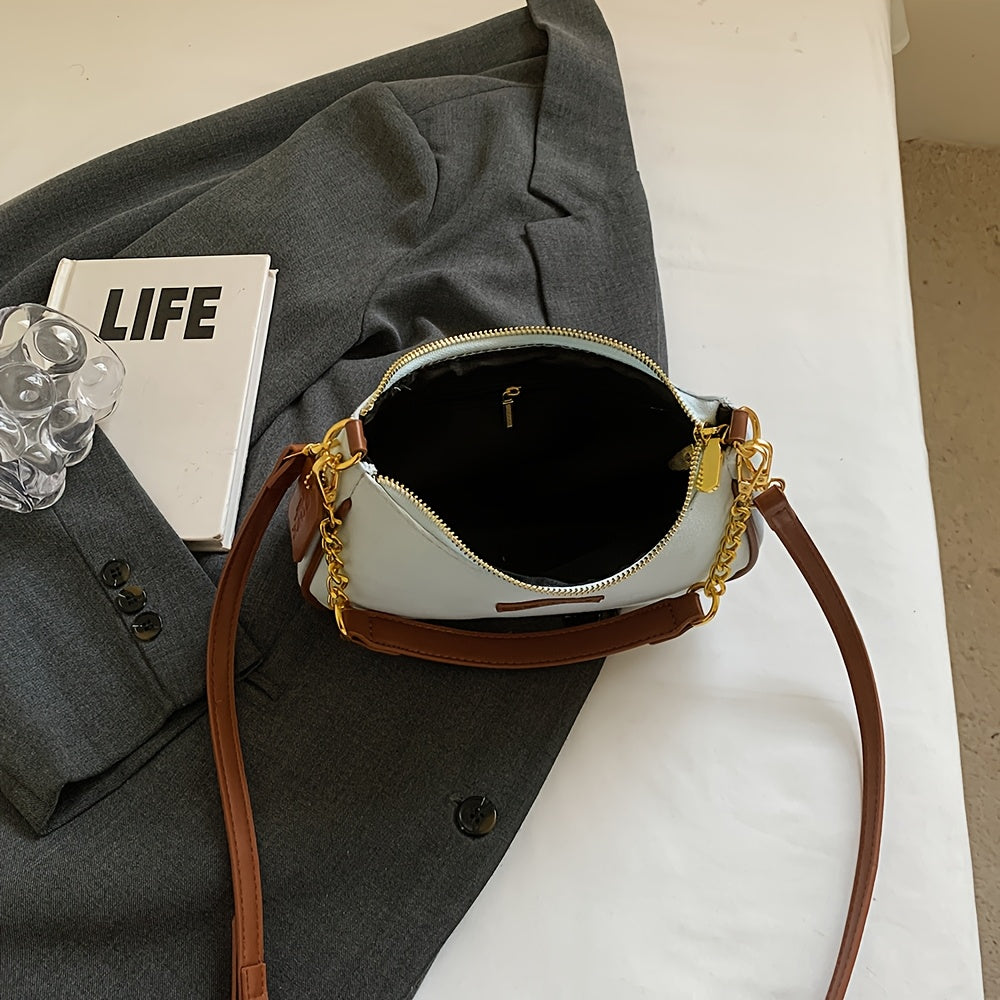 Women's Crossbody Bag French Vintage Underarm Crescent Moon Bag New Summer Fashion Single Shoulder Sling Bag