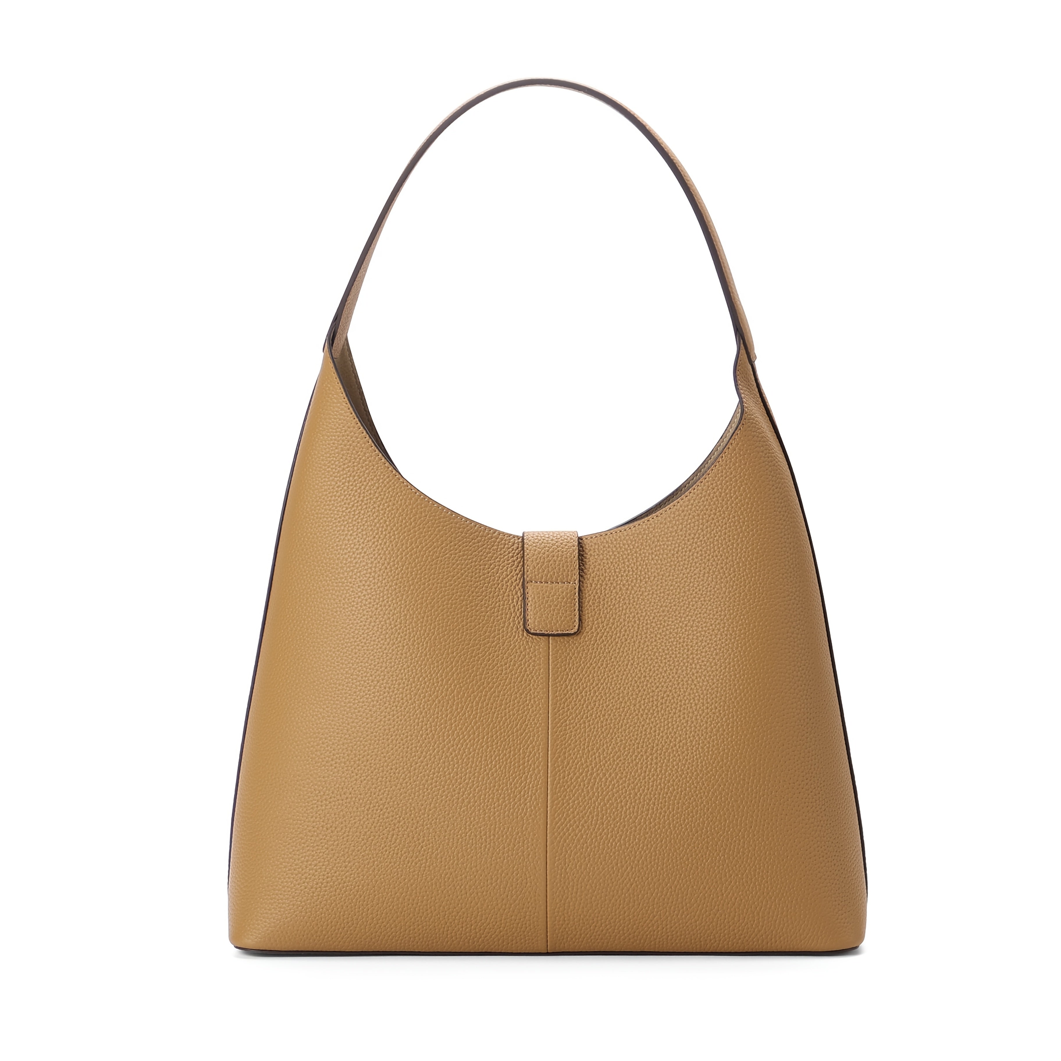 Sadi Black Leather Tote Bag with Buckle Closure - Durable, Versatile Shoulder & Crossbody Bag for Women, Everyday Tote Bag|Minimalist Design|Sturdy Handles