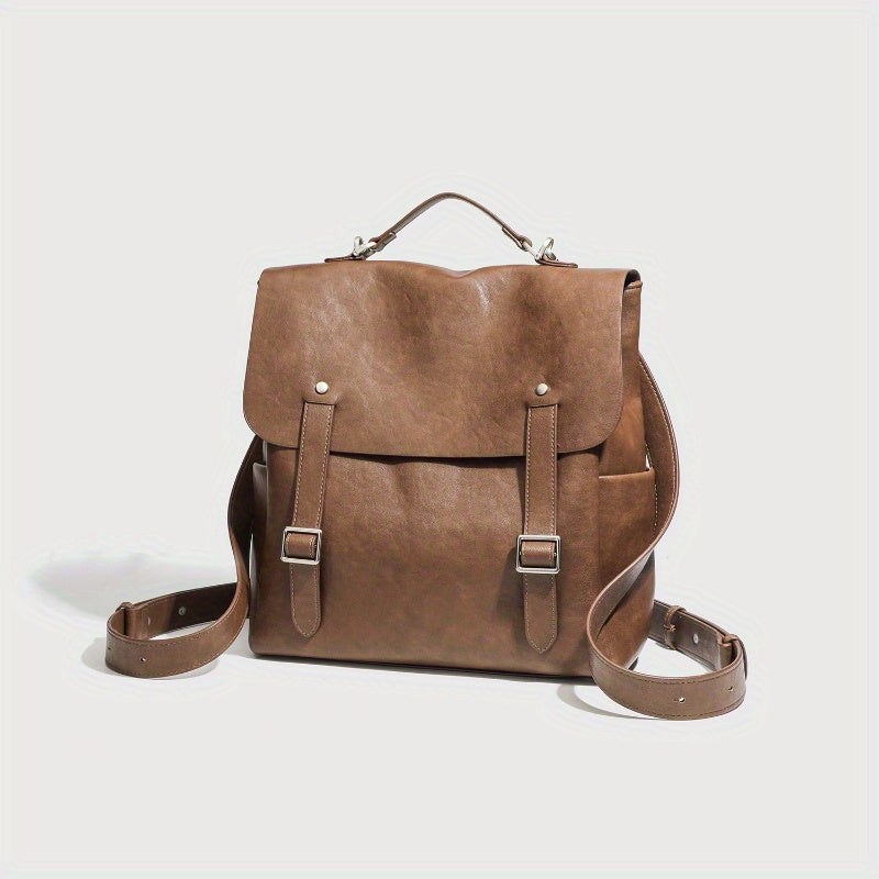 Women'S Stylish Black Backpack - Large Capacity, Adjustable Shoulder Straps, Magnetic Closure, Perfect for Travel & Everyday Use, Travel Backpack | Sleek Backpack | Durable Straps