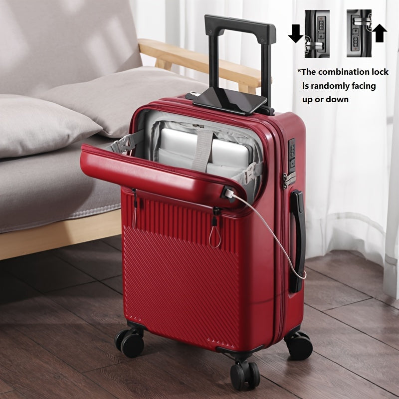 Compact Carry-on 20-inch Compact Lightweight Carry-on Suitcase | Built-in Cup Holder and Retractable Handle