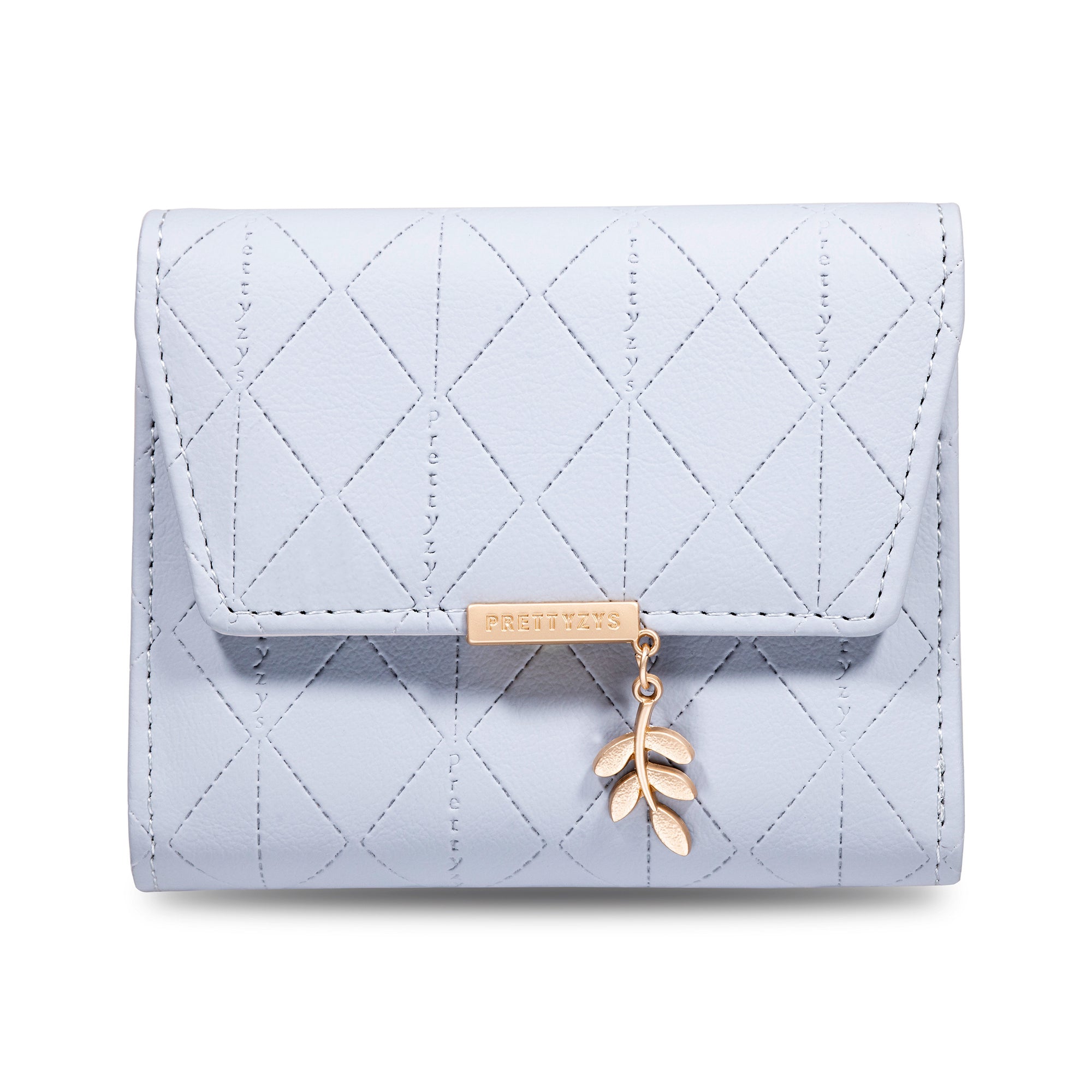 Compact Chic Argyle Trifold Wallet - Casual Snap-Closure with Coin Pocket, Durable Credit Card Holder