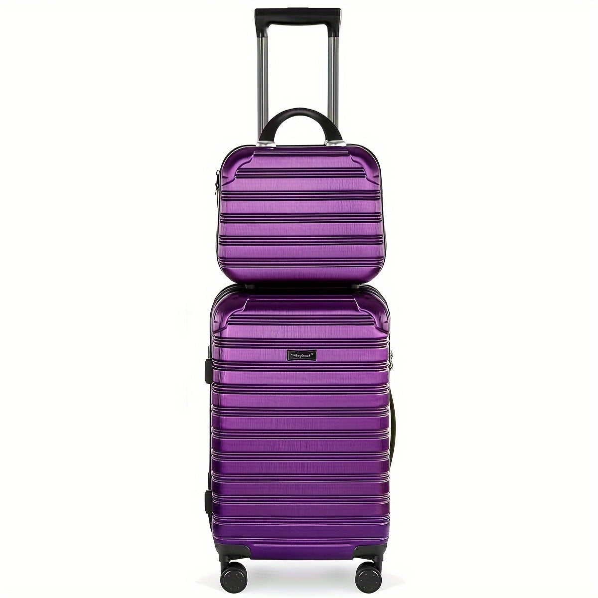 TSA Lock 2pcs Sports Style Luggage Set - 20in Hard Shell Suitcase with TSA Lock, ABS+PC Material, Iron Pull Handle - Luggage for Travel