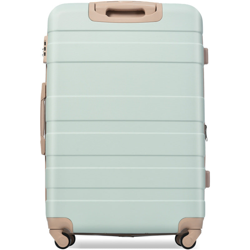 Luggage Sets New Model ABS Hardshell 3pcs Luggage Hardside Lightweight Durable Suitcase sets Spinner Wheels Suitcase with TSA Lock 20''24''28'' Grey Green