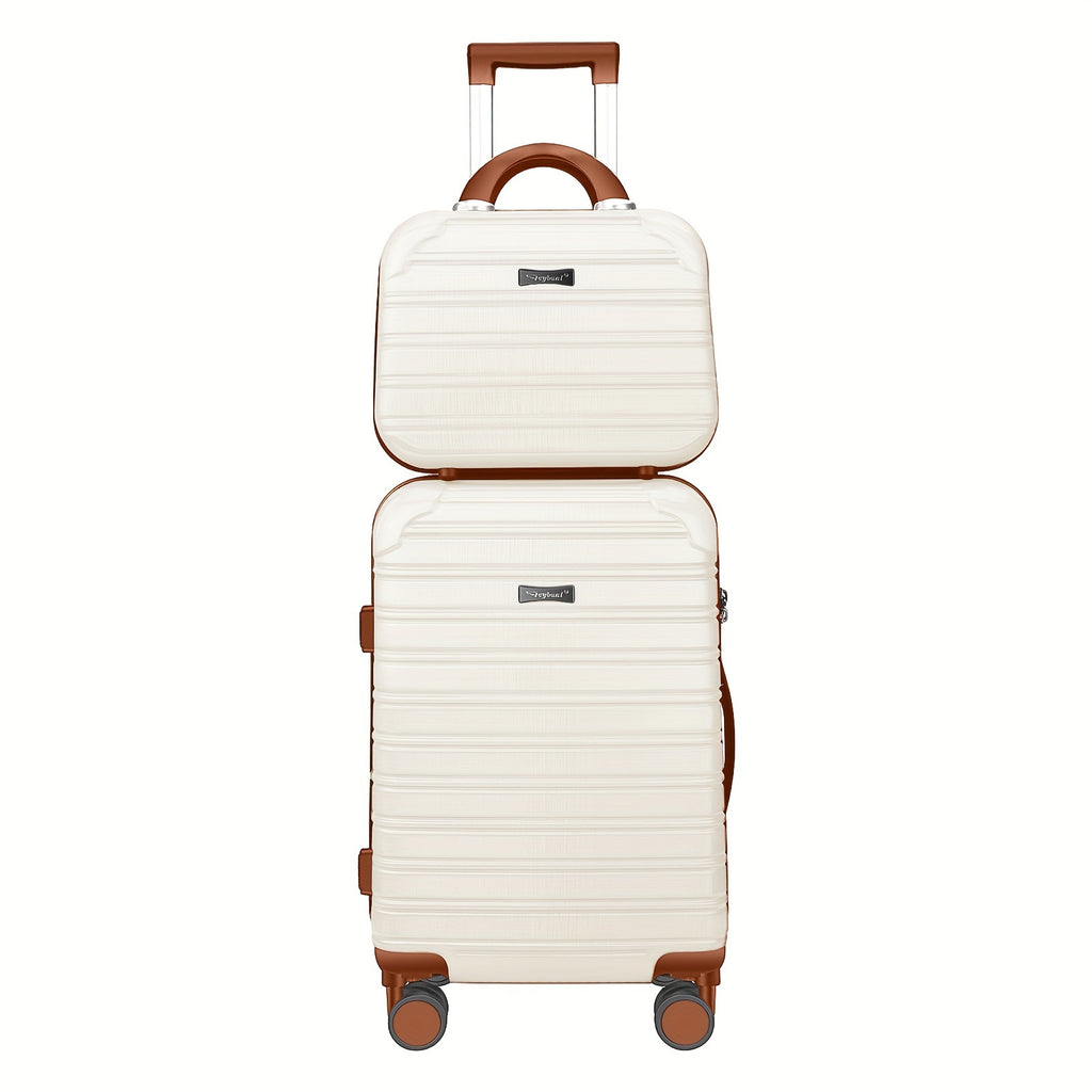 TSA Lock 2pcs Sports Style Luggage Set - 20in Hard Shell Suitcase with TSA Lock, ABS+PC Material, Iron Pull Handle - Luggage for Travel