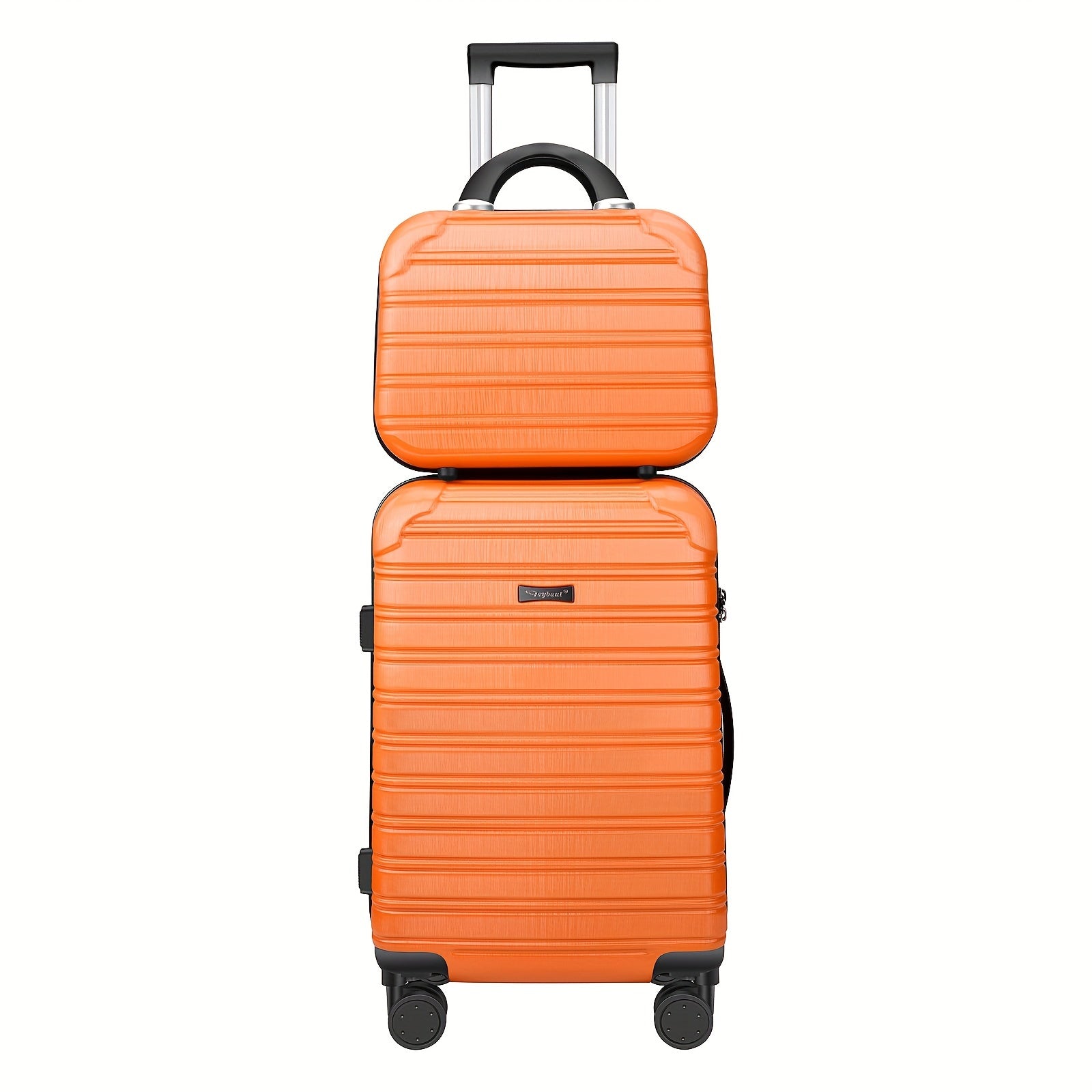 TSA Lock 2pcs Sports Style Luggage Set - 20in Hard Shell Suitcase with TSA Lock, ABS+PC Material, Iron Pull Handle - Luggage for Travel