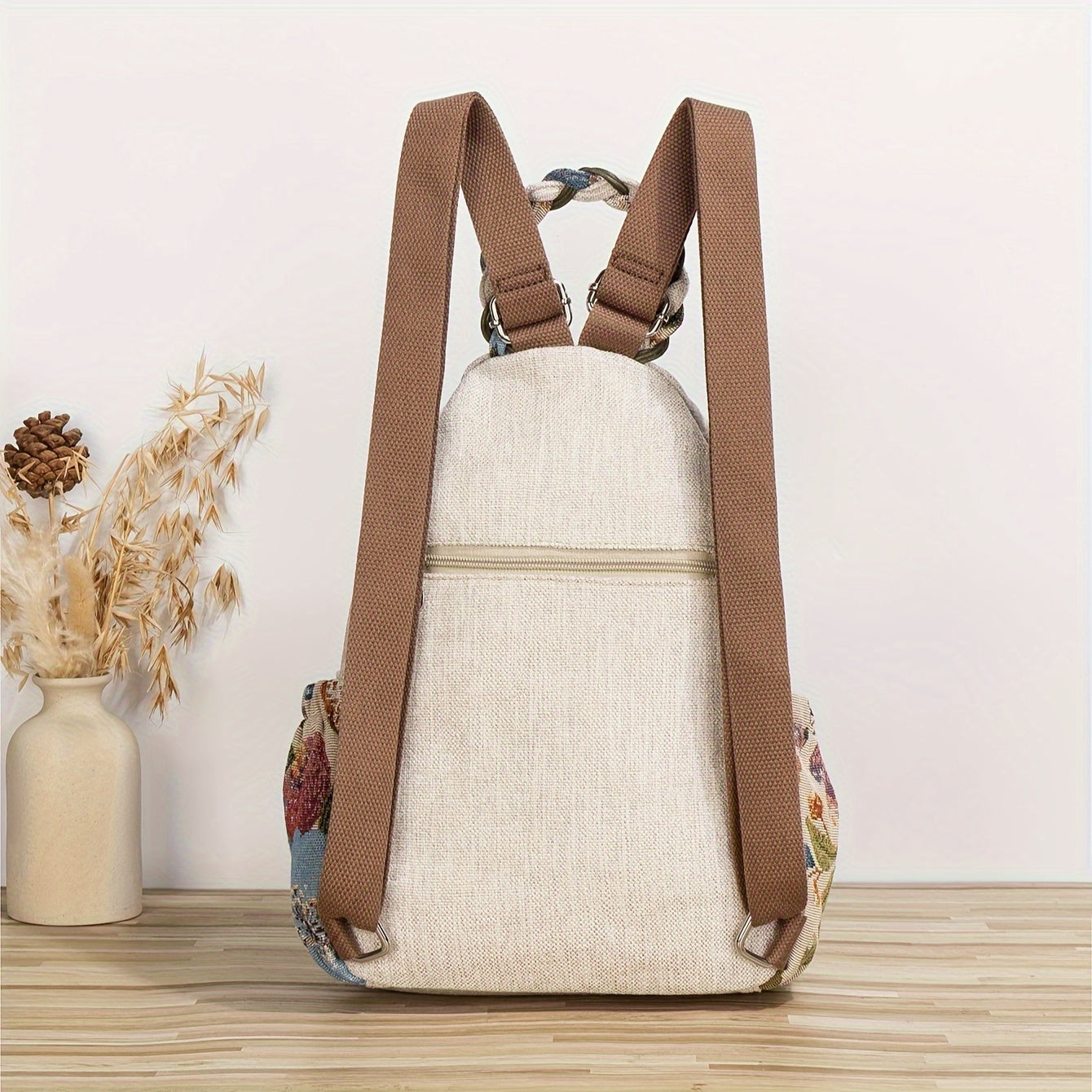 Multi Functional Bohemian Ethnic Style Backpack, Can Be Used As A Shoulder Bag, Chest Bag, Or Single Shoulder Bag