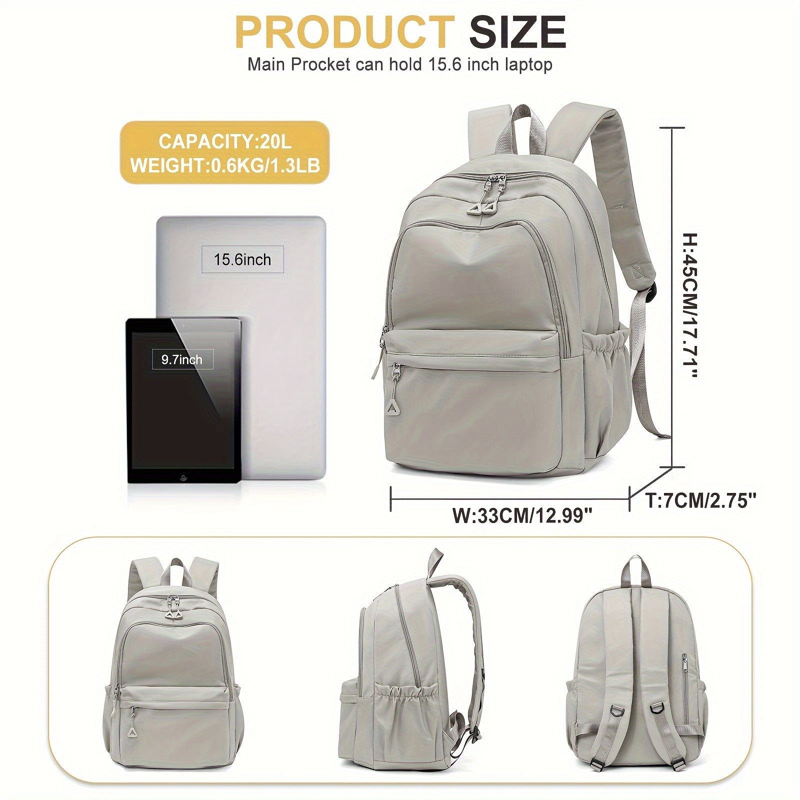 High-Quality Fashion Travel Backpack for Commuting and Business Trips, Laptop Bag with Large Capacity, Lightweight, Trendy