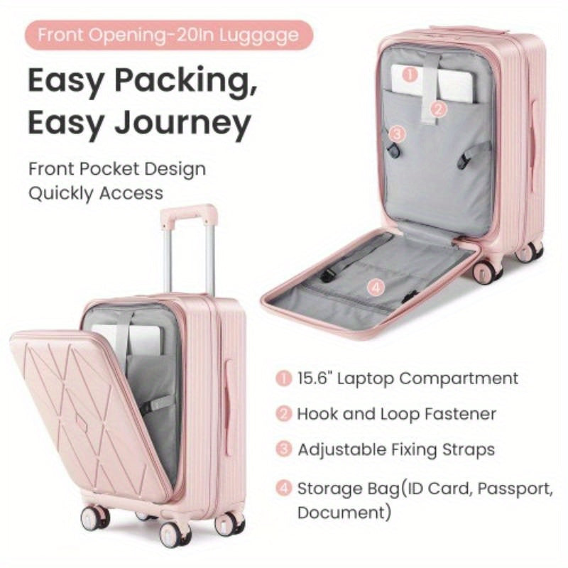 Luggage Sets 3 Pie202428, Expandable Carry On Luggage with TSA Lock Airline Approved, 100pcs Hard Shell and Lightweight Suitcase with Front Pocket and Spinner Wheels
