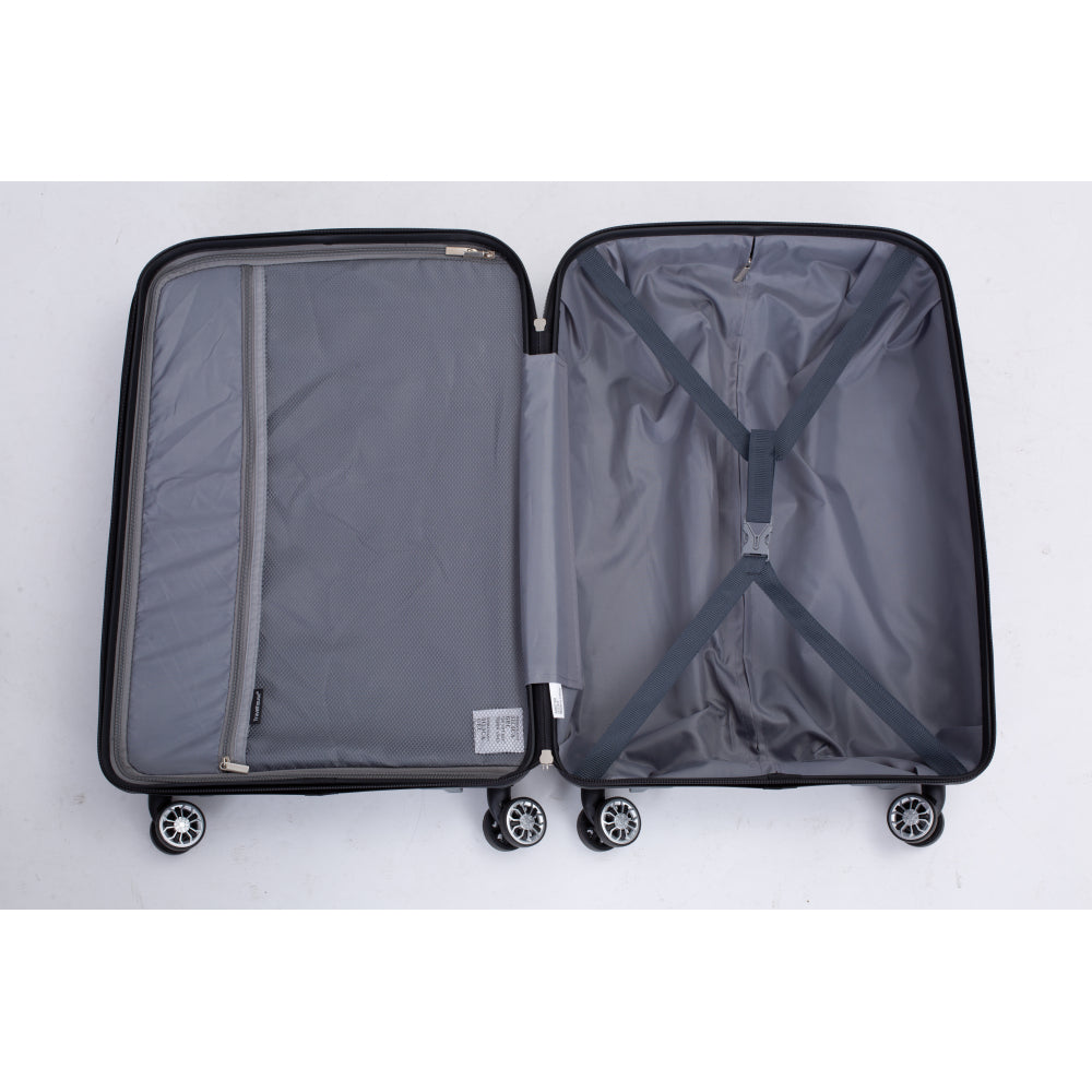 PP Luggage Set 3pcs Set Hardshell Suitcase Double Spinner Wheels PP Luggage Sets Lightweight Durable Suitcase with TSA Lock (20\u002F 24\u002F 28)