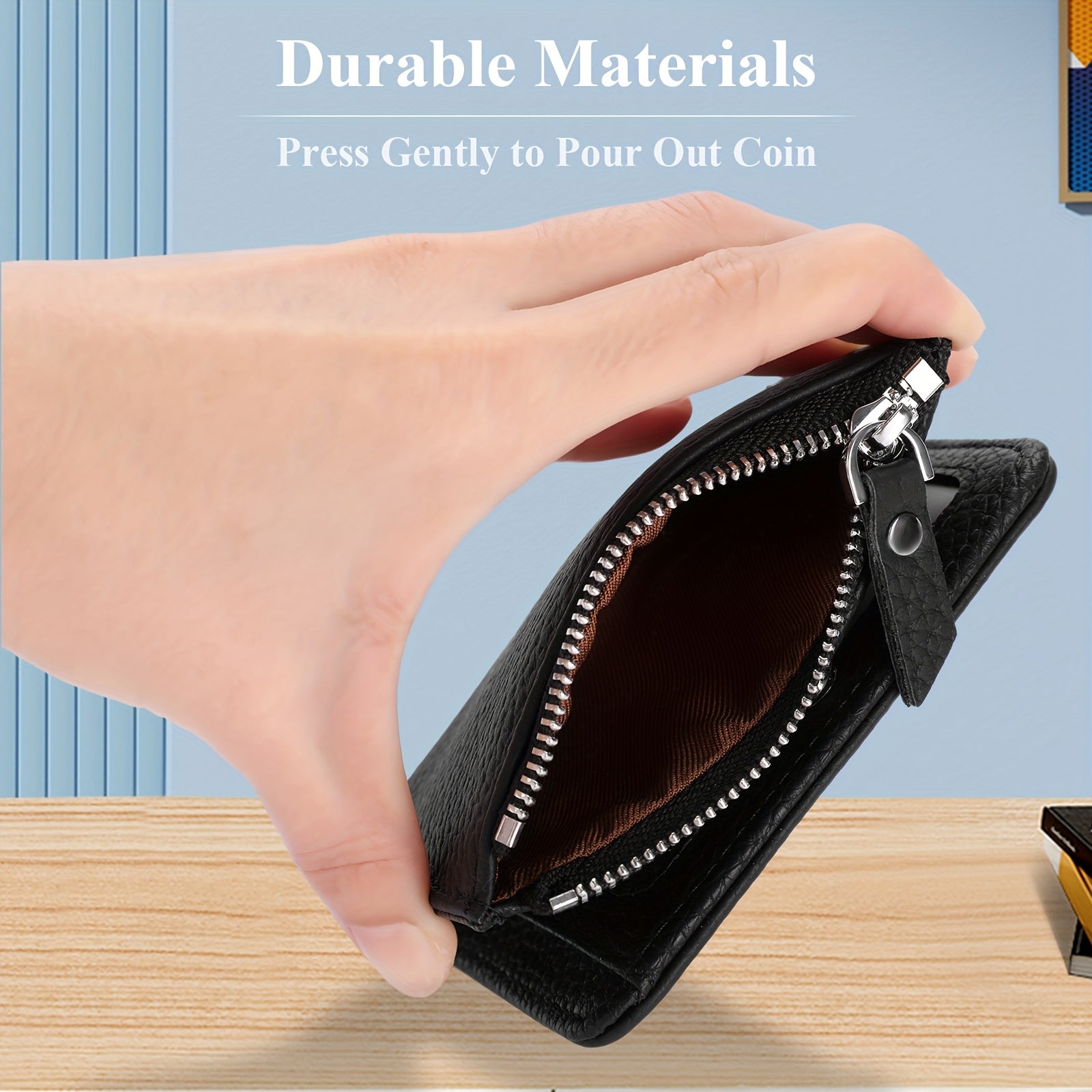 RFID Simple Folding Women'S Wallet, Japanese Ultra-Thin Women'S Credit Card Bag, Short Large-Capacity Coin Purse, Valentine'S Day Gift, Easy to Carry, a Must-Have When Going Out
