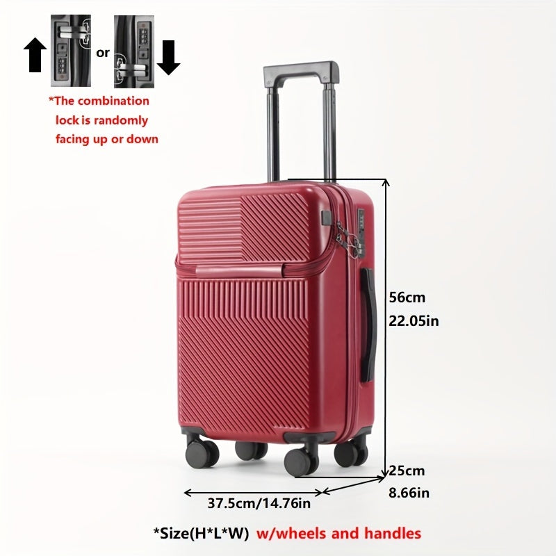 Compact Carry-on 20-inch Compact Lightweight Carry-on Suitcase | Built-in Cup Holder and Retractable Handle