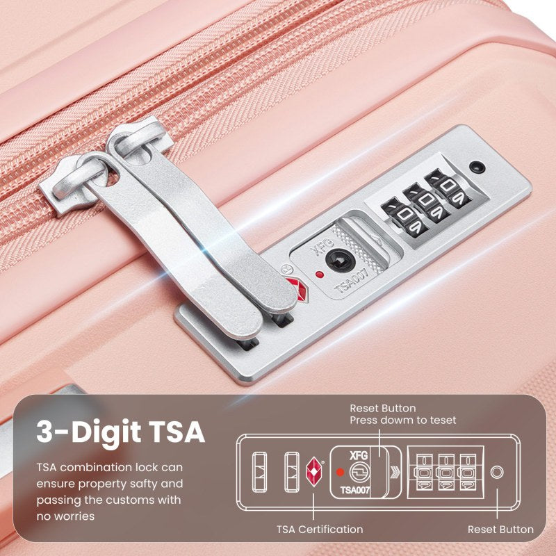 Luggage 4pcs Sets 14 20 24 28 Hard Shell Lightweight TSA Lock Carry on Expandable Suitcase with Spinner Wheels Travel Set for Men Women