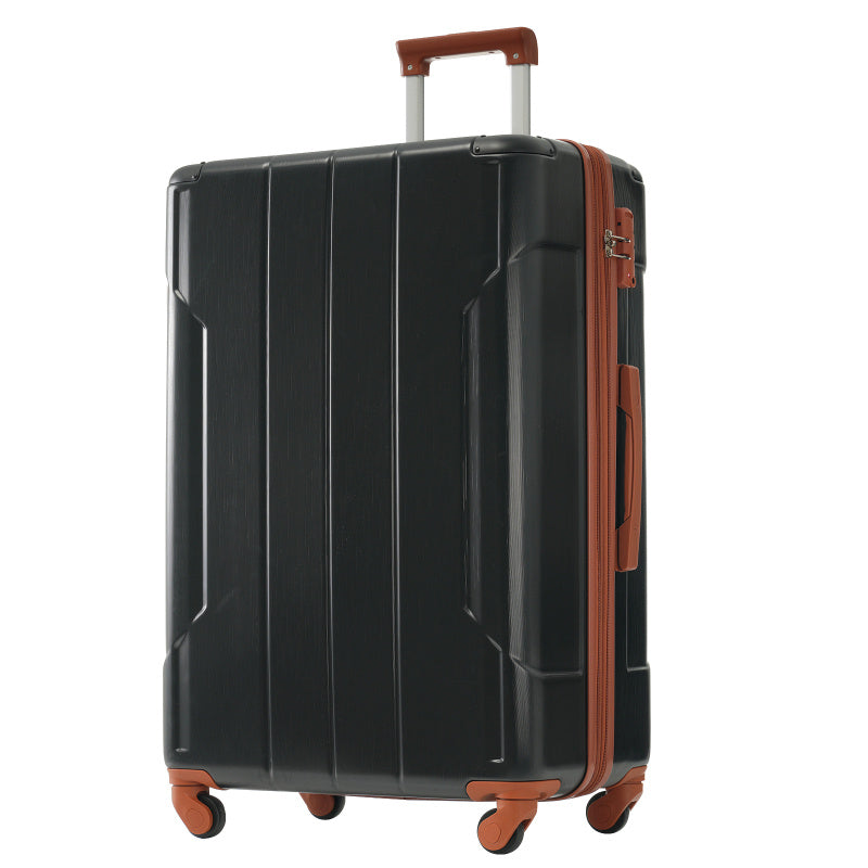 Hardshell Luggage Sets 6pcs Suitcase Set Expandable Lightweight Suitcases with Wheels TSA Lock for Men Women Black Brown