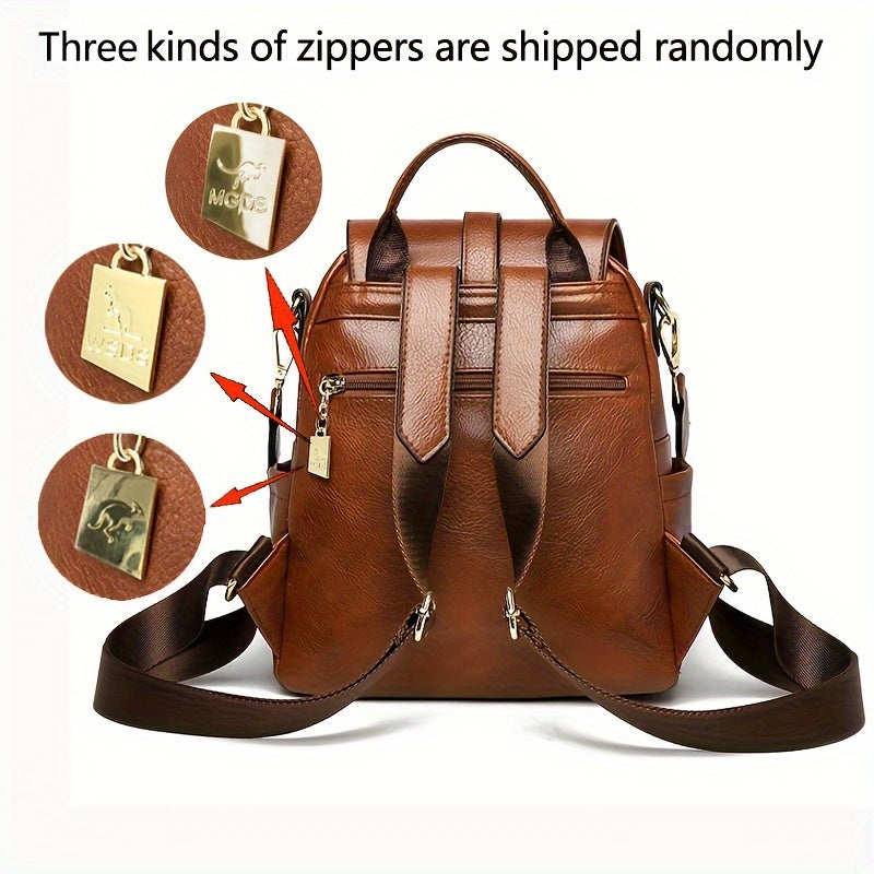 Vintage Backpack Vintage Anti-Theft Backpack Purse | Preppy College School Daypack, Women's Casual Travel Commute Knapsack