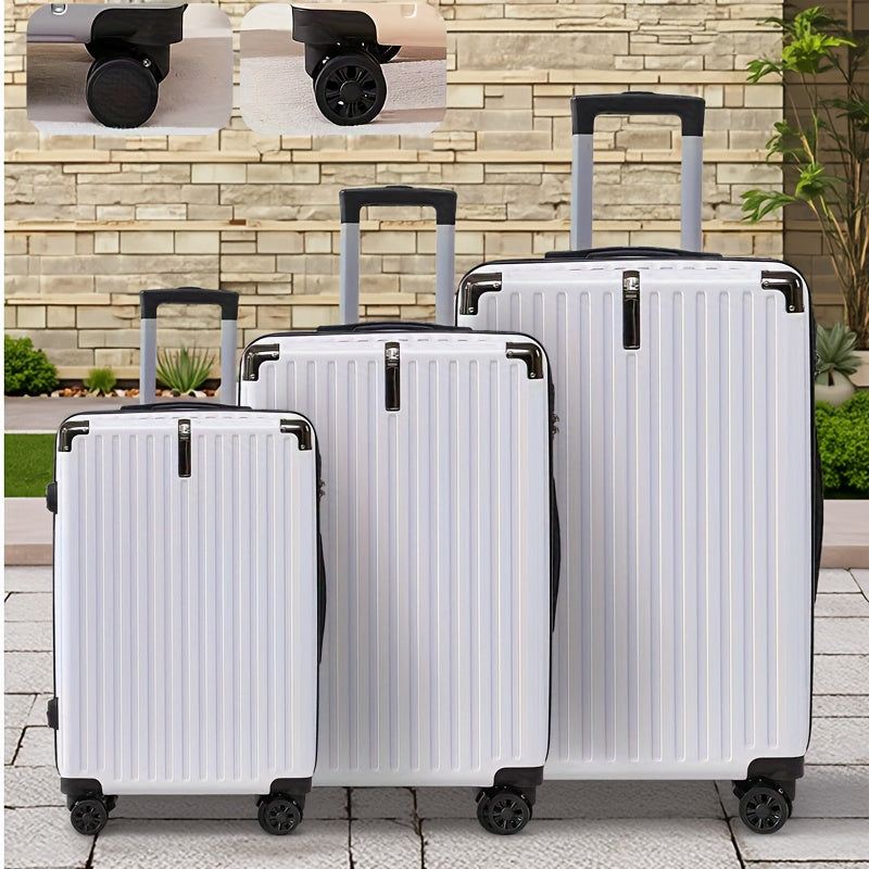20-inch, 24-inch, and 28-inch Luggage Set for Family Travel with Durable Scratch-Resistant 360° Swivel Wheels